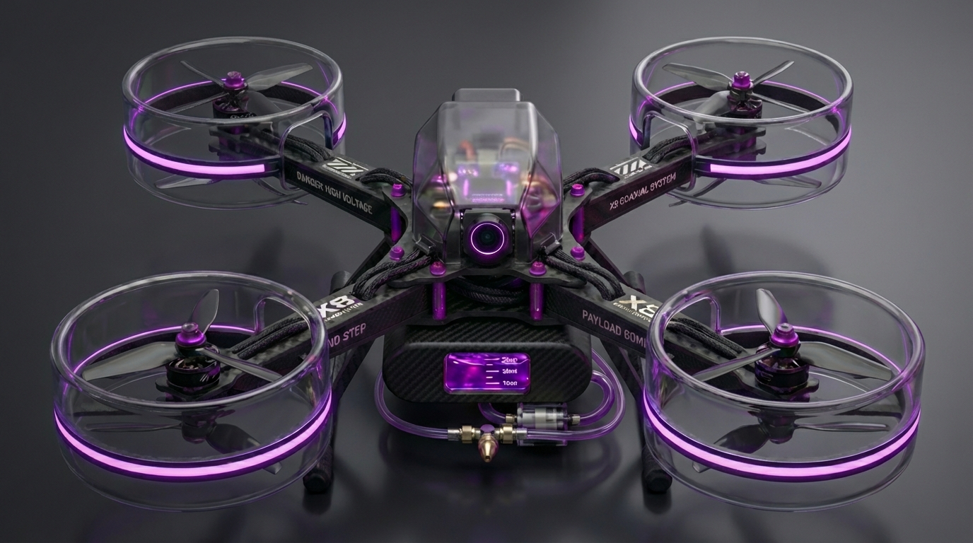 1Т Рефлекс Агро 8 — соосный октокоптер X8